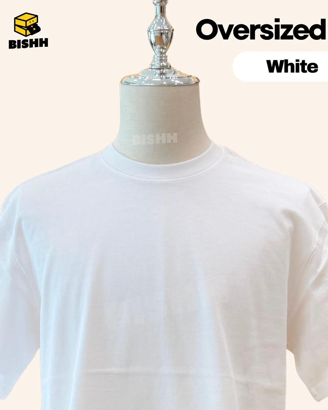 Classic Premium Oversized Tee in White