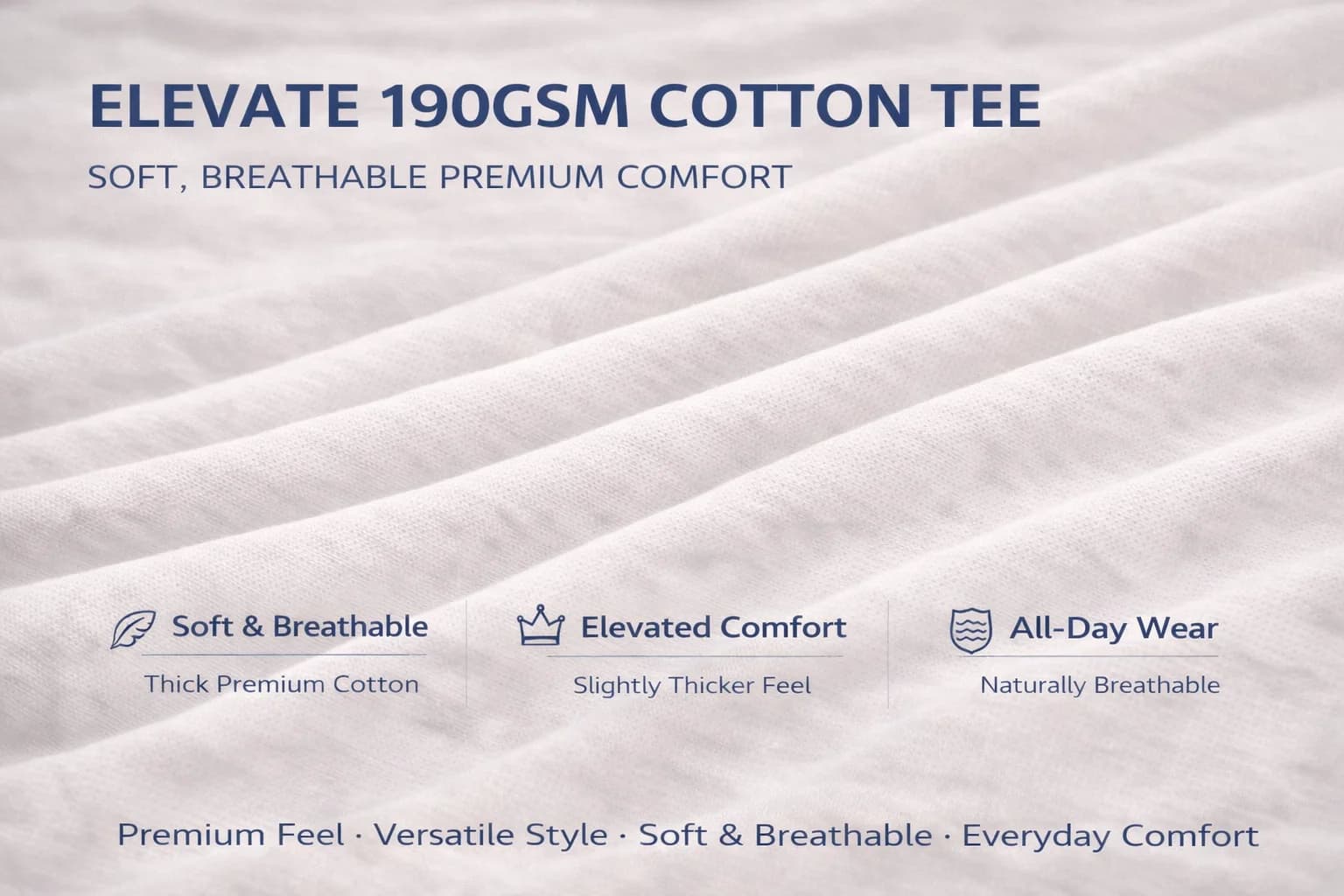 Elevate Cotton Roundneck Tee