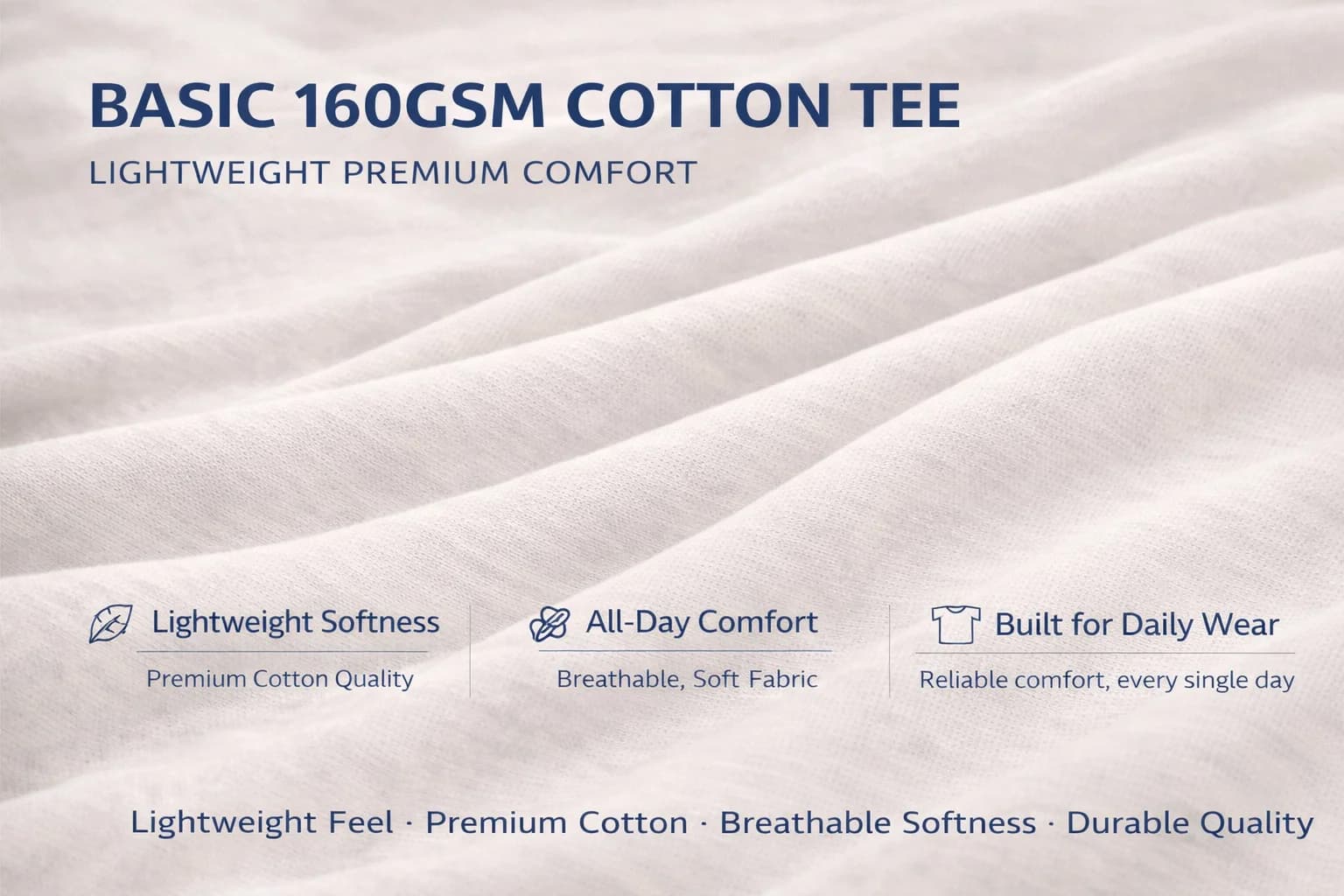 Basic Cotton Roundneck Tee