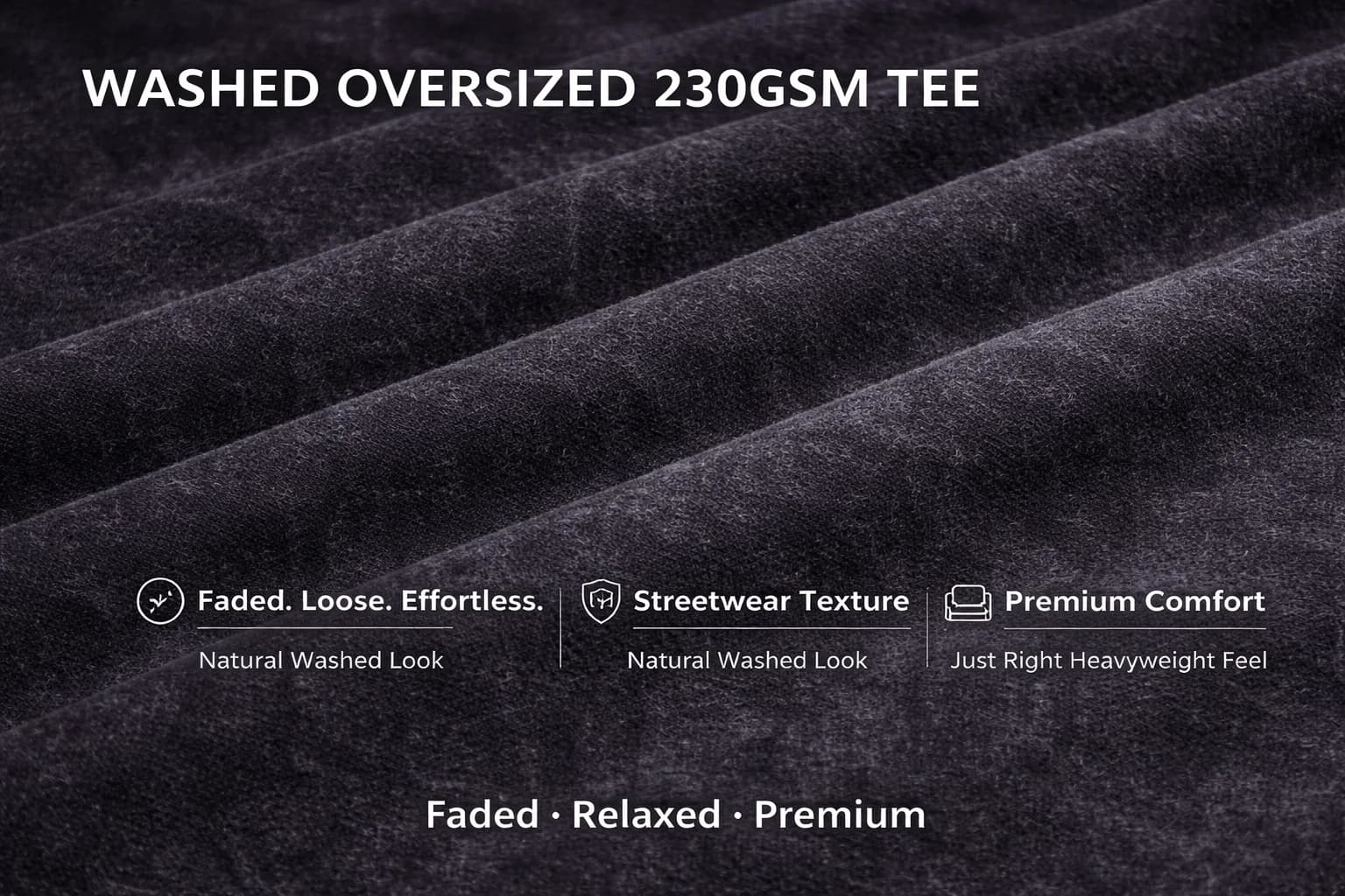 Washed Oversized Roundneck Tee